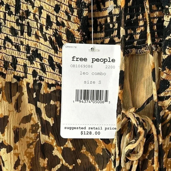 FREE PEOPLE | Roma Animal-Print Top - Picture 10 of 12